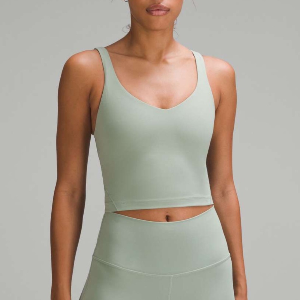 LULULEMON Align Tank Women's Sage Green Sports Bra Size 4